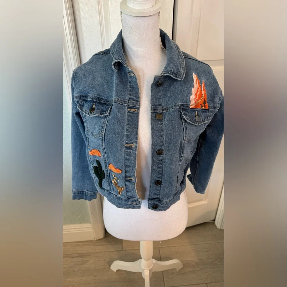 Disney Parks ily 4EVER Big Thunder Mountain Railroad Denim Jacket Girls 10